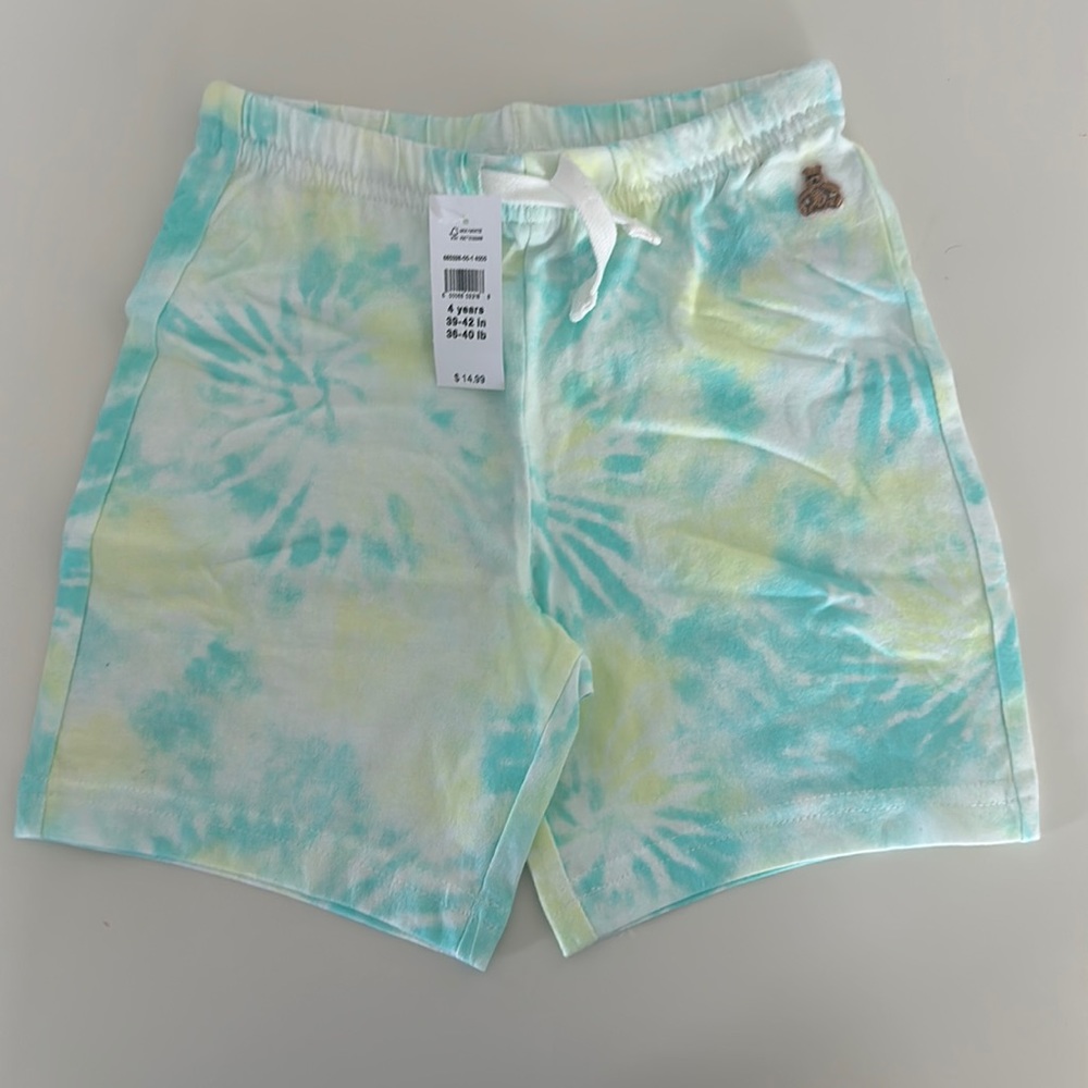 NWT Baby Gap Tie Dye Shorts Size 4 Years